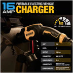 DEWALT Level - 2 Portable Electric Vehicle EV Charger up to 16 Amps, 120 - 240 - Volt AC 3.8 KW, 25 Ft - Product image 5