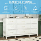 Kadyn Modern 6 Drawer Dresser Wood Cabinet, Dresser for Bedroom, Kitchen Storage Cabinet with Drawers - Product image 72