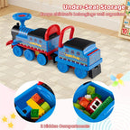 6V 2-Seater Ride On Train with Detachable Carriage, Under-Seat Storage, Whistle & Flashing LED Lights - Product image 31