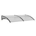 VEVOR Window Door Awning Canopy 40 inch x 80 inch, UPF 50+ Polycarbonate Entry Door Outdoor Window Awning - Product image 1