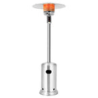 50, 000 BTU Propane Patio Heater, Standing Stainless Steel Outdoor Heater with Wheels, Triple Protection - Product image 14