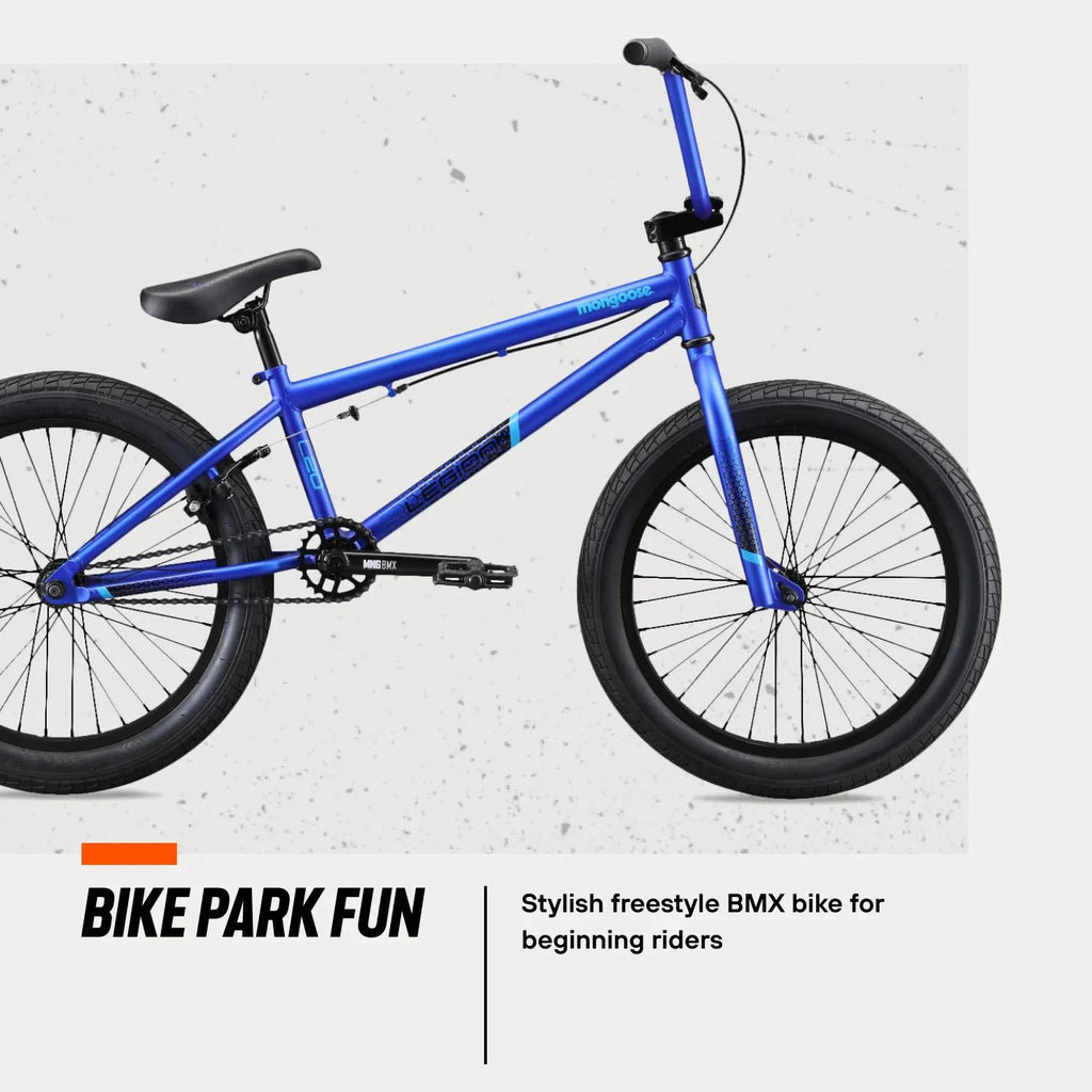 Mongoose Legion L20 Freestyle BMX Bike, 20 - in Wheel, Ages 8 and up, Blue - Product image 6