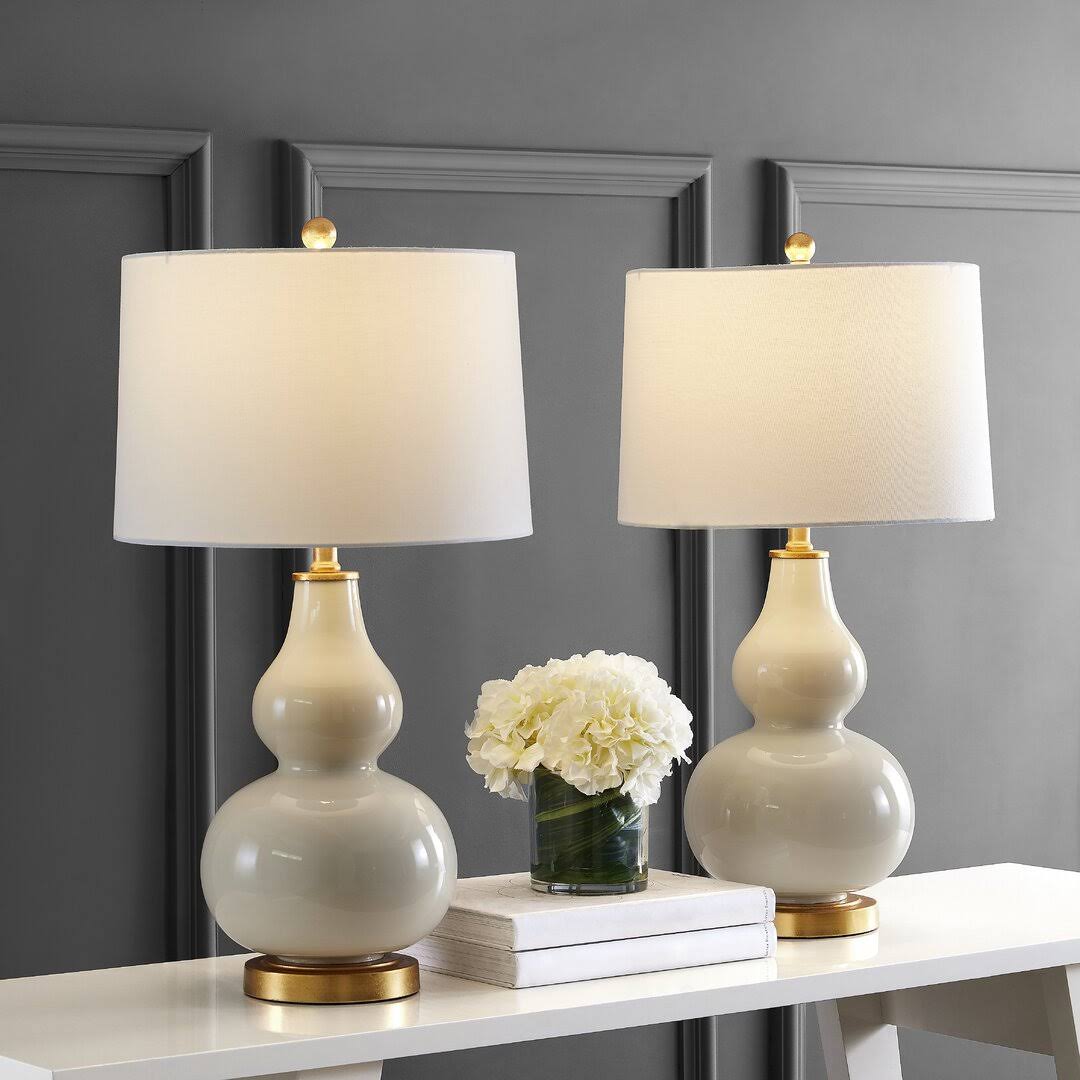 Tamara 29" Table Lamp Set House of Hampton Base Color: Cream - Product image 1