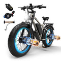 3000W Peak Dual Motor E - Bike, 52V 25AH Battery Elec - Tric Bike for Adults, 35MPH Mountain AWD 7 - Product image 1