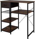 Microwave Stand 4-Tiers Kitchen Storage Fit Mini Fridge Baker¡ ̄s Rack Shelving Utility Coffee Bar with Big - Product image 1