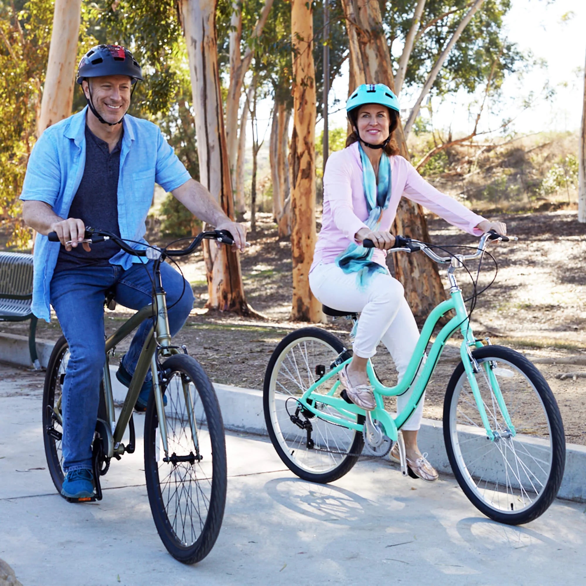 27.5" Parkside SE Men'S Comfort Bike with Perfect Fit Frame, Green Sage - Product image 7