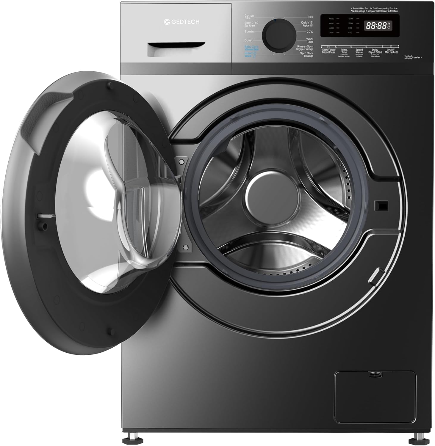 GEDTECH GLL71200BL front washing machine - 7 Kgs - 1200 rpm - 16 programs - Eco - Intensive - Fast - Very low consumption