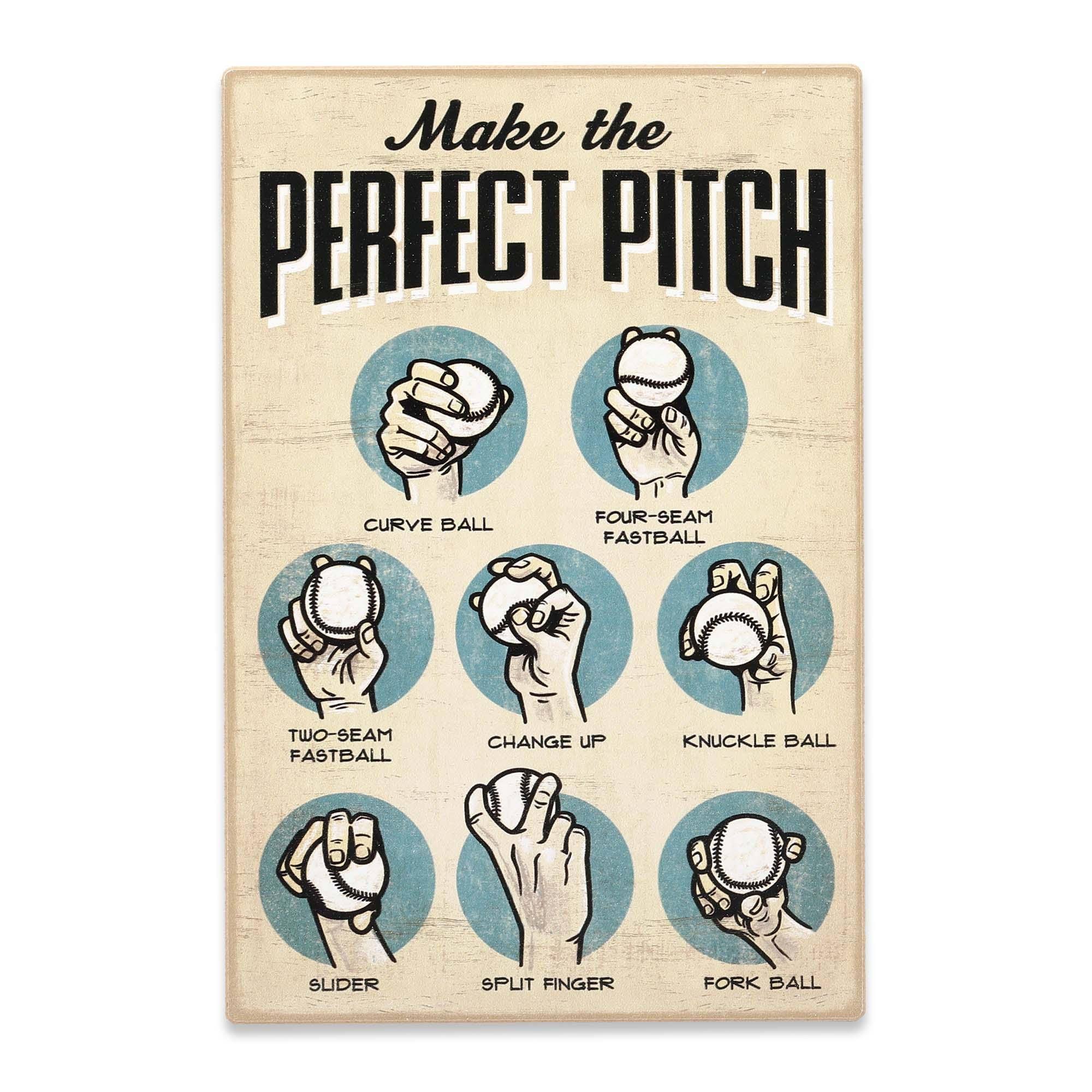 Make The Perfect Pitch Baseball Wood Wall Decor - Product image 1