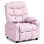 Kids Recliner Chair PU Leather Adjustable Lounge Sofa with Cup Holder, 3 Pockets & Retractable Footrest - Product image 61