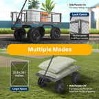 SPECSTAR Mesh Steel Garden Cart 880 lb Capacity, 38" x 21" Folding Utility Wagon with 10 in Wheels - Product image 18