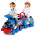 6V 2-Seater Ride On Train with Detachable Carriage, Under-Seat Storage, Whistle & Flashing LED Lights - Product image 25