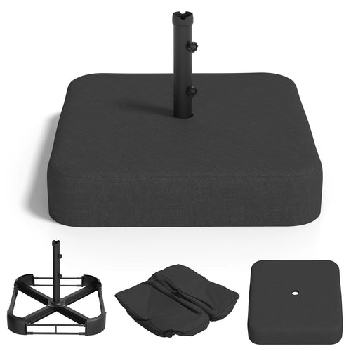 AECOJOY Patio Umbrella Base, 220 lbs Heavy Duty Sand Filled Weighted Umbrella Stand with 2 Sandbags - Product image 1