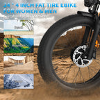 3000W Peak Dual Motor E - Bike, 52V 25AH Battery Elec - Tric Bike for Adults, 35MPH Mountain AWD 7 - Product image 6