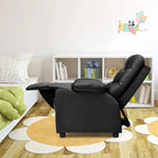 Kids Recliner Chair PU Leather Adjustable Lounge Sofa with Cup Holder, 3 Pockets & Retractable Footrest - Product image 35