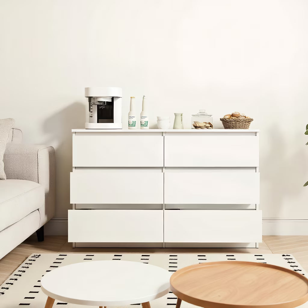 Kadyn Modern 6 Drawer Dresser Wood Cabinet, Dresser for Bedroom, Kitchen Storage Cabinet with Drawers - Product image 21
