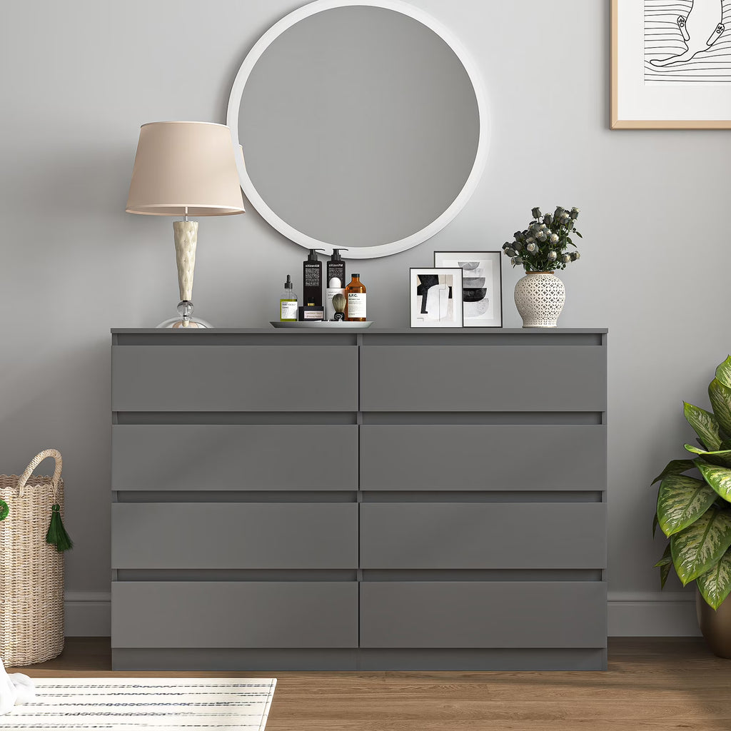 Kadyn Modern 6 Drawer Dresser Wood Cabinet, Dresser for Bedroom, Kitchen Storage Cabinet with Drawers - Product image 5