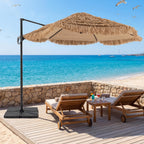 Tangkula 9.5ft Tiki Patio Umbrella with Base Included - Product image 1