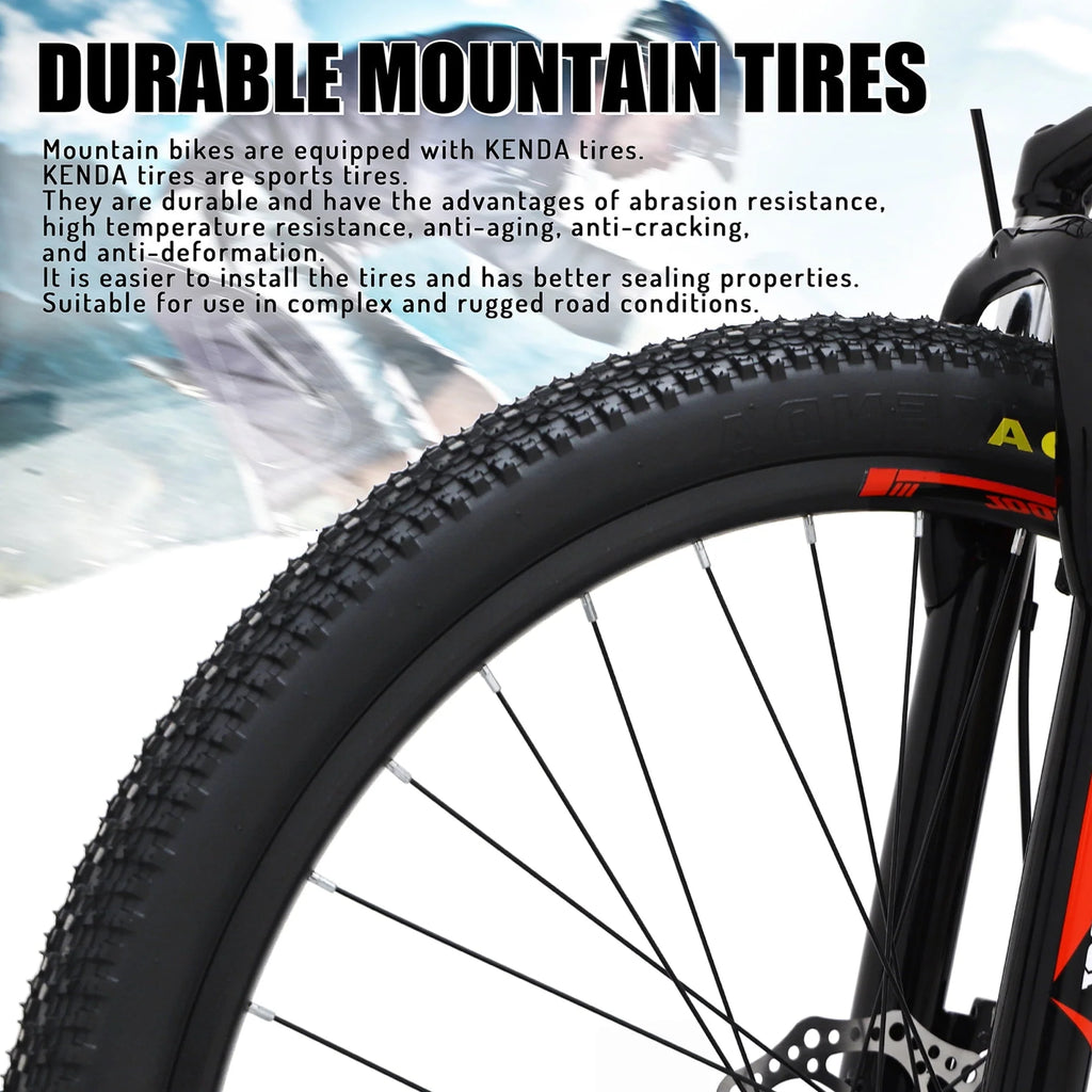 26" MTB Mountain Bike, Hardtail Bicycle for Mens Womens, Suspension Fork and Dual Disc Brake, 17" Frame - Product image 5