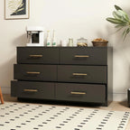 Kadyn Modern 6 Drawer Dresser Wood Cabinet, Dresser for Bedroom, Kitchen Storage Cabinet with Drawers - Product image 90