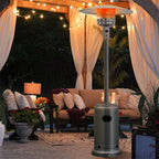 50, 000 BTU Propane Patio Heater, Standing Stainless Steel Outdoor Heater with Wheels, Triple Protection - Product image 40