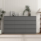 Kadyn Modern 6 Drawer Dresser Wood Cabinet, Dresser for Bedroom, Kitchen Storage Cabinet with Drawers - Product image 3
