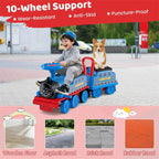 6V 2-Seater Ride On Train with Detachable Carriage, Under-Seat Storage, Whistle & Flashing LED Lights - Product image 32