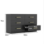 Kadyn Modern 6 Drawer Dresser Wood Cabinet, Dresser for Bedroom, Kitchen Storage Cabinet with Drawers - Product image 87