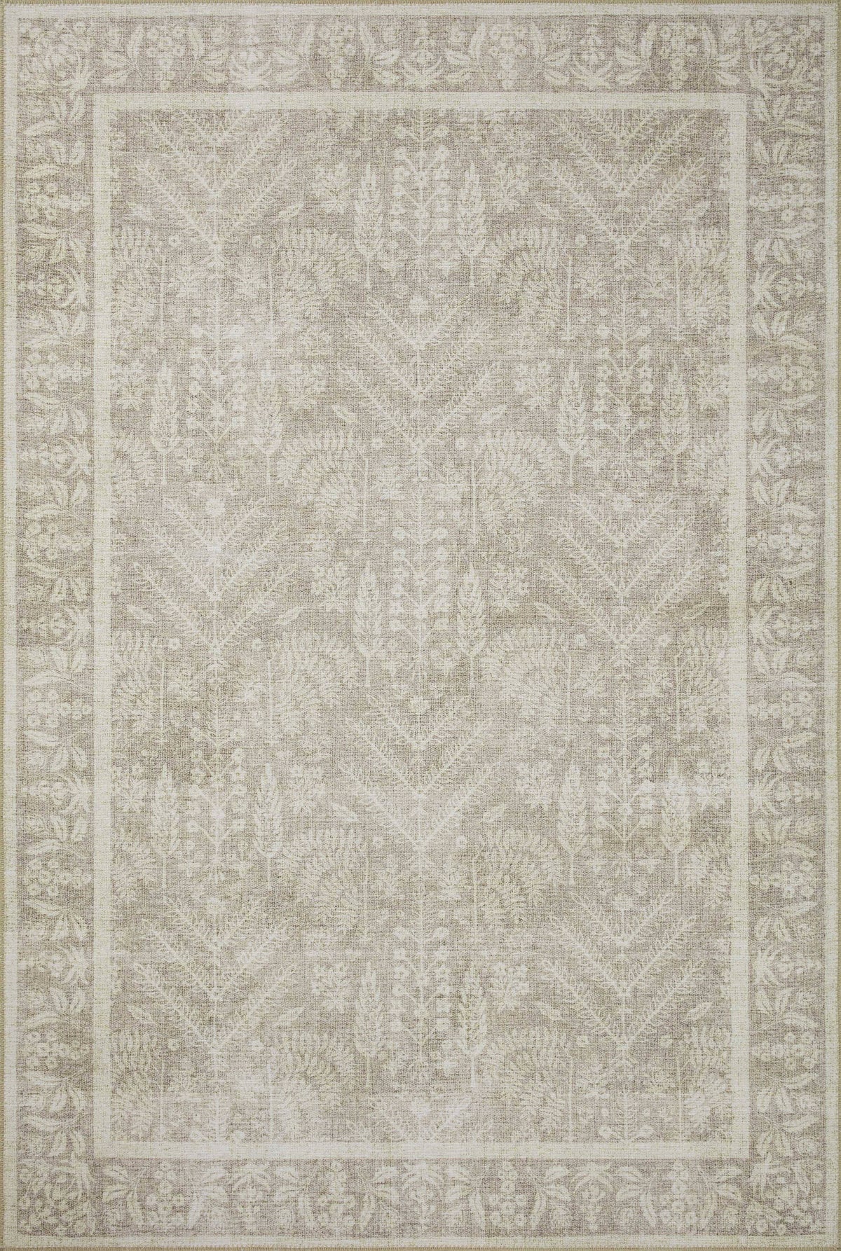 Rifle Paper Co. x Loloi Maison Collection MAO-02 Bough Natural 18" x 18" Sample Rug - Product image 1