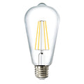 Sunco Lighting ST64 LED Bulb, Dimmable, Waterproof, 8.5w=60w, 3000K Warm White, Vintage Edison Filament Bulb, 800 lm, E26 Base, Restaurant or String