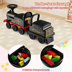 6V 2-Seater Ride On Train with Detachable Carriage, Under-Seat Storage, Whistle & Flashing LED Lights - Product image 7