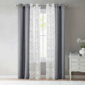 Mainstays Kingswood 4 Piece Window Curtain Set, Gray - Product image 1