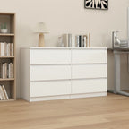 Kadyn Modern 6 Drawer Dresser Wood Cabinet, Dresser for Bedroom, Kitchen Storage Cabinet with Drawers - Product image 93