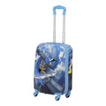 DC Comics Batman 21 in Kids Rolling Luggage, Hardshell Carry on Suitcase with Wheels, Blue