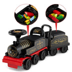 6V 2-Seater Ride On Train with Detachable Carriage, Under-Seat Storage, Whistle & Flashing LED Lights - Product image 3