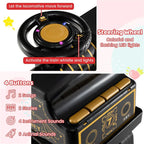 6V 2-Seater Ride On Train with Detachable Carriage, Under-Seat Storage, Whistle & Flashing LED Lights - Product image 6