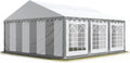 TOOLPORT 3x6 m Party Tent/Barnum Grey-White High Quality Canvas PVC 700 N