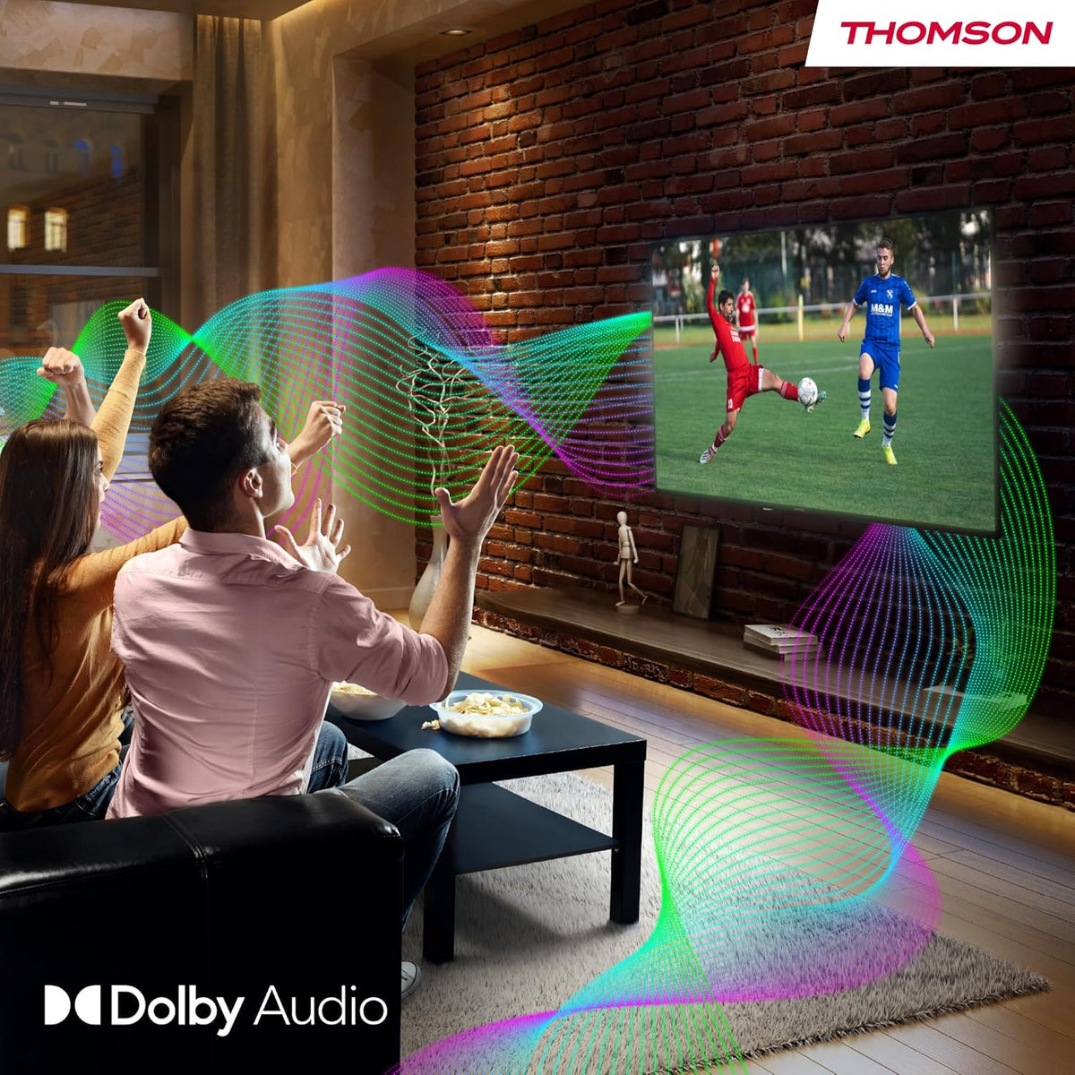 THOMSON 24 Inch (60 cm) LED HD Easy TV - Non Smart - Hotel Mode USB HDMI Triple-Tuner (Cable/Satellite/Antenna) AV in CI+ A+ Panel - 24HD2S13