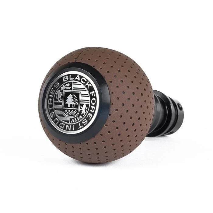 BFI Heavy Weight Shift Knob - Nougat Brown Air Leather - (VW/Audi DSG & Automatic)