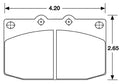 Hawk Performance HB155 Series Brake Pad