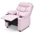Kids Recliner Chair PU Leather Adjustable Lounge Sofa with Cup Holder, 3 Pockets & Retractable Footrest - Product image 71
