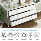 Kadyn Modern 6 Drawer Dresser Wood Cabinet, Dresser for Bedroom, Kitchen Storage Cabinet with Drawers - Product image 74