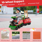 6V 2-Seater Ride On Train with Detachable Carriage, Under-Seat Storage, Whistle & Flashing LED Lights - Product image 19