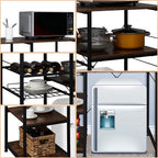 Microwave Stand 4-Tiers Kitchen Storage Fit Mini Fridge Baker¡ ̄s Rack Shelving Utility Coffee Bar with Big - Product image 4