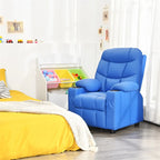 Kids Recliner Chair PU Leather Adjustable Lounge Sofa with Cup Holder, 3 Pockets & Retractable Footrest - Product image 45