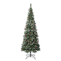 National Tree Company First Frosted Traditions Slim Christmas Tree with Hinged Branches - Product image 1