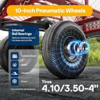 SPECSTAR Mesh Steel Garden Cart 880 lb Capacity, 38" x 21" Folding Utility Wagon with 10 in Wheels - Product image 4