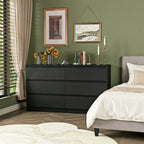 Kadyn Modern 6 Drawer Dresser Wood Cabinet, Dresser for Bedroom, Kitchen Storage Cabinet with Drawers - Product image 14
