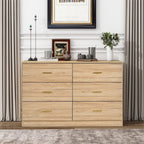 Kadyn Modern 6 Drawer Dresser Wood Cabinet, Dresser for Bedroom, Kitchen Storage Cabinet with Drawers - Product image 7