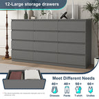 Kadyn Modern 6 Drawer Dresser Wood Cabinet, Dresser for Bedroom, Kitchen Storage Cabinet with Drawers - Product image 26