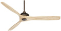Casa Vieja 52" Windspun Rustic Farmhouse 3 Blade Indoor Ceiling Fan with Remote Control Oil Rubbed Bronze - Product image 1